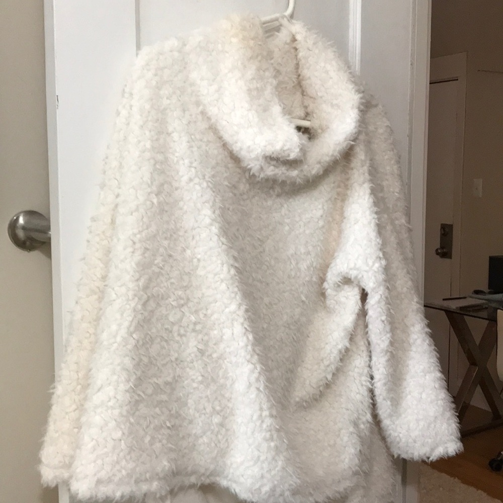 Anthropologie Sherpa Patch Turtleneck